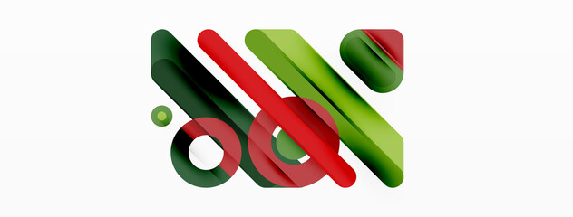 Creative geometric wallpaper. Minimal lines and circles background