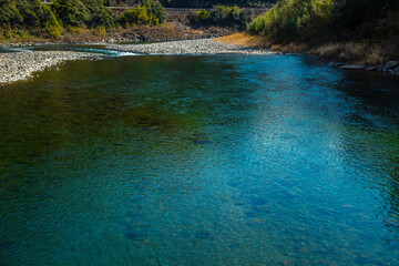 浅尾沈下橋から見た仁淀川