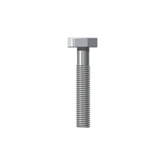 Construction fastener automation component, building and repair detail, fixing tool isolated icon. Vector big head bolt, fixing and fastening object. Metal screwed bolt with steel cap, repair fastener