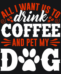 Coffee T-shirt Design Vector