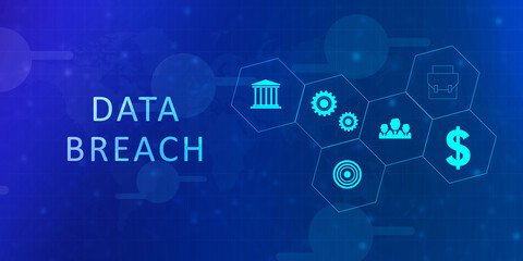 2D Digital Abstract Business Networking background