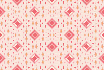 Geometric ethnic oriental ikat pattern traditional Design for background,fabric,wrapping,clothing,wallpaper,Batik,carpet,embroidery style. seamless pattern design.