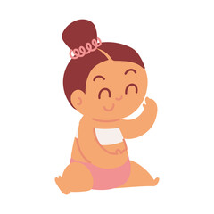 toddler girl sitting