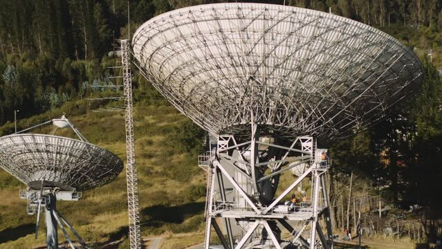Big Communications Antenas in the mountain