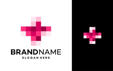 Obraz premium Abstract Health Medical Logo Template Design Vector