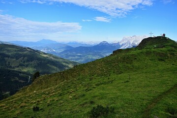 Austrian Alps-view on the Hauser Kaibling and Dachstein