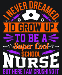 Nurse T-shirt Design Vector