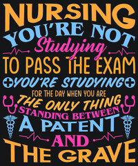 Nurse T-shirt Design Vector