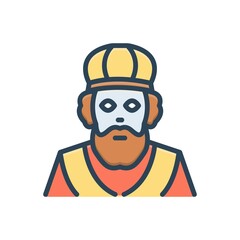 Color illustration icon for nicholas