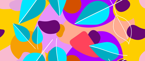 Bold Pattern Tropical Leaf Jungle Modern Motif