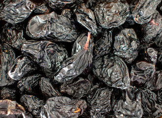 raisin grains, close-up. nuts. background. 