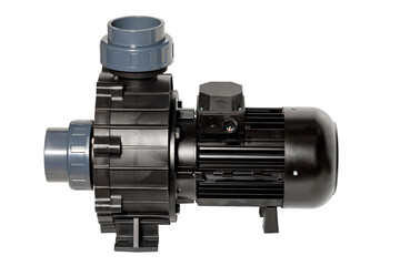 Pool pump for circulating water as part of a water treatment and filtration system.