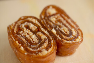 Peanut Butter Pie Roll. close-up.
