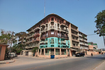 The vintage house in the center of Karachi, Pakistan