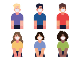 people wearing medical mask