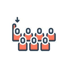 Color illustration icon for last final