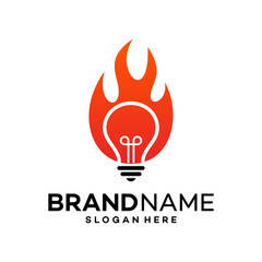 Fire Light Icon Element. Flame Logo Design Template Illustration Vector