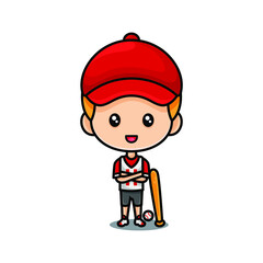 Isolated baseball player.