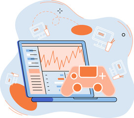 Discipline concept icon. Time management. Working day idea metaphor. Daily affairs of person, indicators of time for work, hobby, study, rest. Fulfillment of planned plans according to regulations