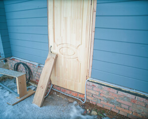 door propped up
