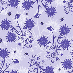 Fototapeta na wymiar Seamless Floral Pattern