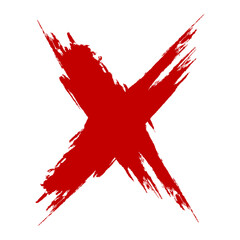  X.Grunge letter X Vector cross sign. Hand drawn X