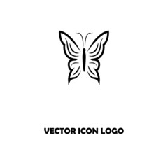 abstract butterfly logo. butterfly icon
