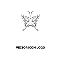 abstract butterfly logo. butterfly icon
