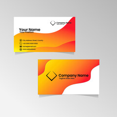 Business Card or Name Card Template Design. Vector Illustration.