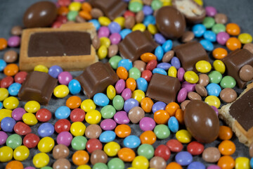 Fototapeta na wymiar Bonbons et chocolats