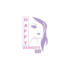 Happy International Women's Day  March 8 Design and greetings