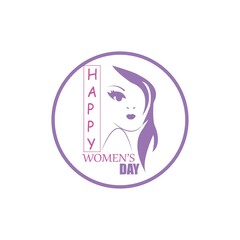 Happy International Women's Day  March 8 Design and greetings