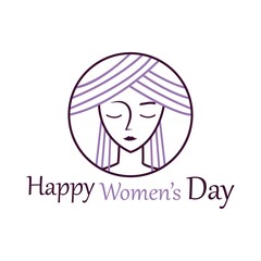 Happy International Women's Day  March 8 Design and greetings