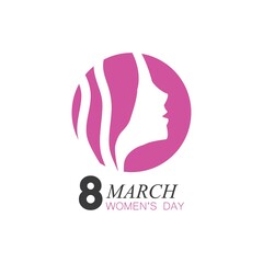 Happy International Women's Day  March 8 Design and greetings