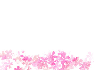 水彩の桜フレーム、壁紙