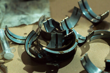 engine repair assembly of pistons for a turbo engine power increase