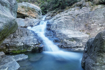 small waterfall closeup
