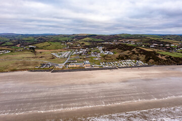 Aerial view of Golf site in Ireland