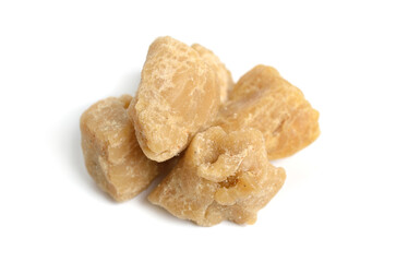 Asafoetida, also spelled asafetida. Isolated on white background