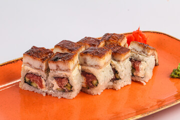 Japanese traditional Roll with eel