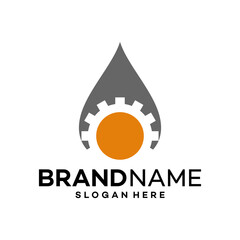 Water Service Icon Logo Design Template Illustration Vector