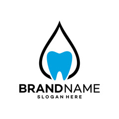 Water Dental Icon Logo Design Template Illustration Vector