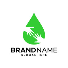 Water Care Icon Logo Design Template Illustration Vector