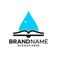 Education Water Icon Logo Design Template Illustration Vector