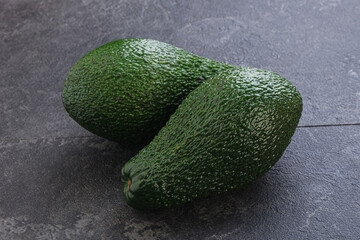 Fresh ripe green organic exotic avocado