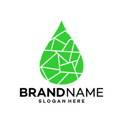 Water Digital Icon Logo Design Template Illustration Vector