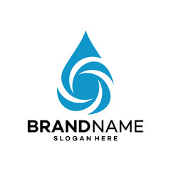 Abstract Water Icon Logo Design Template Illustration Vector