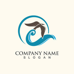 Seagull Logo design, themes, templates graphic elements wildlife animal
