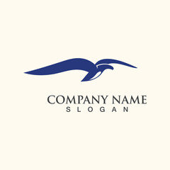 Seagull Logo design, themes, templates graphic elements wildlife animal