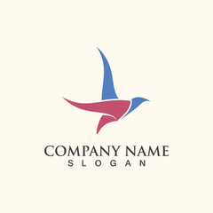 Seagull Logo design, themes, templates graphic elements wildlife animal